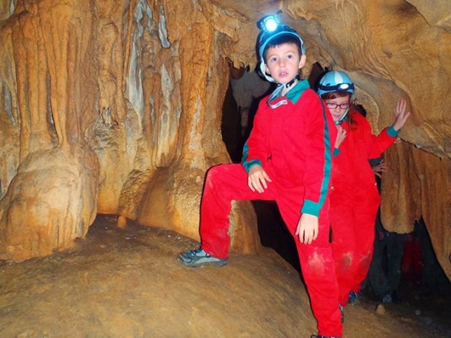 Caving for children in Asturias 
